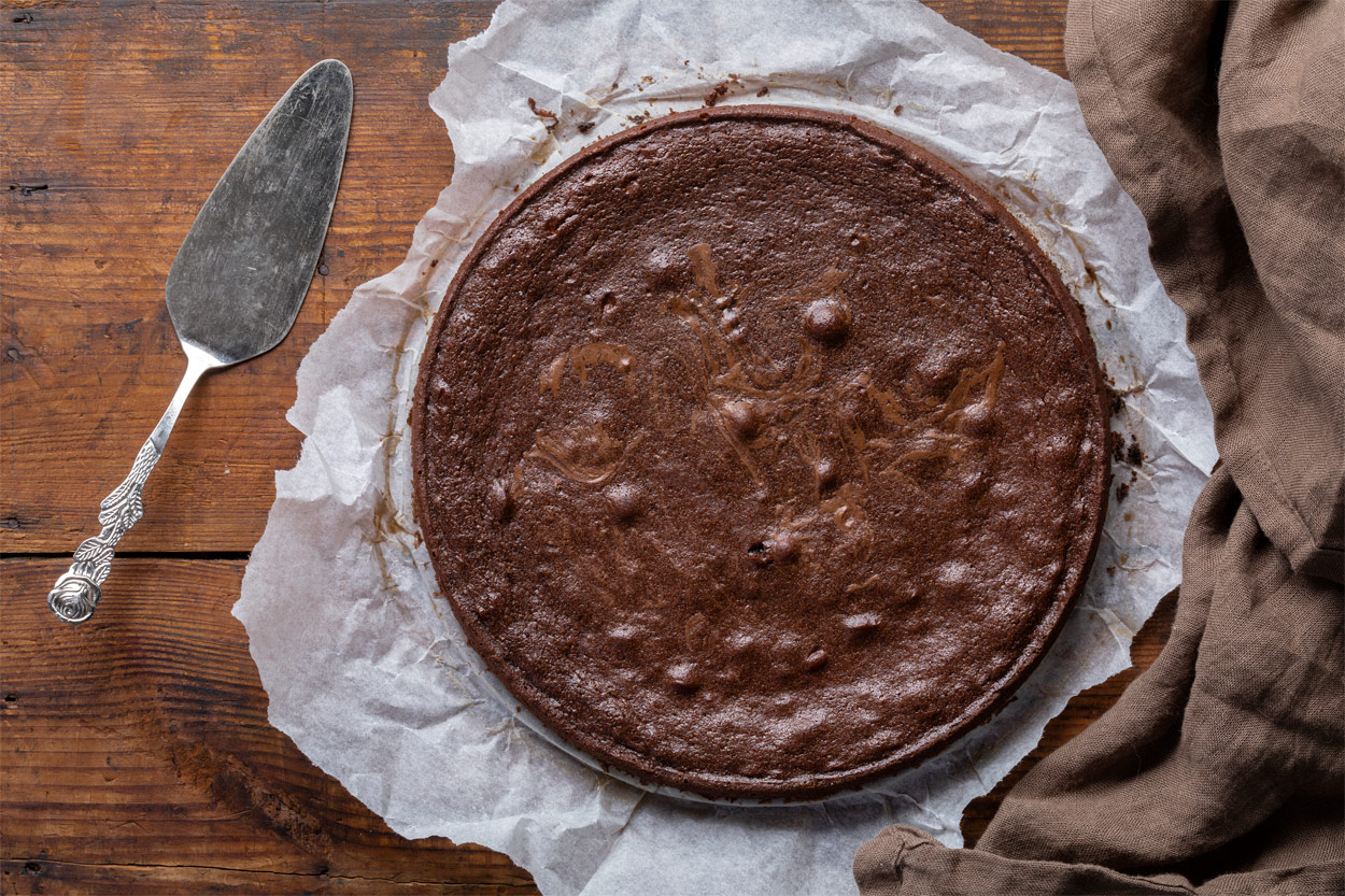 Schwedischer Schokoladenkuchen (Kladdkaka): einfaches Rezept